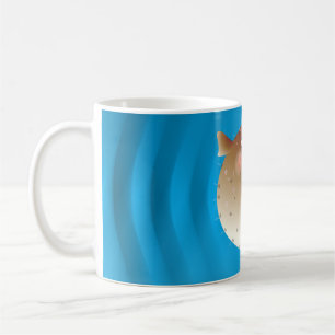 Puffer fish coffee mug