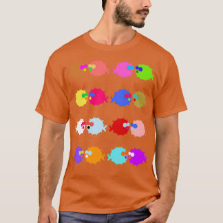 Puffer Fish Colorful Retro Fish T-Shirt
