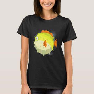 Puffer Fish Deep Ocean Creatures and Rift Life T-Shirt