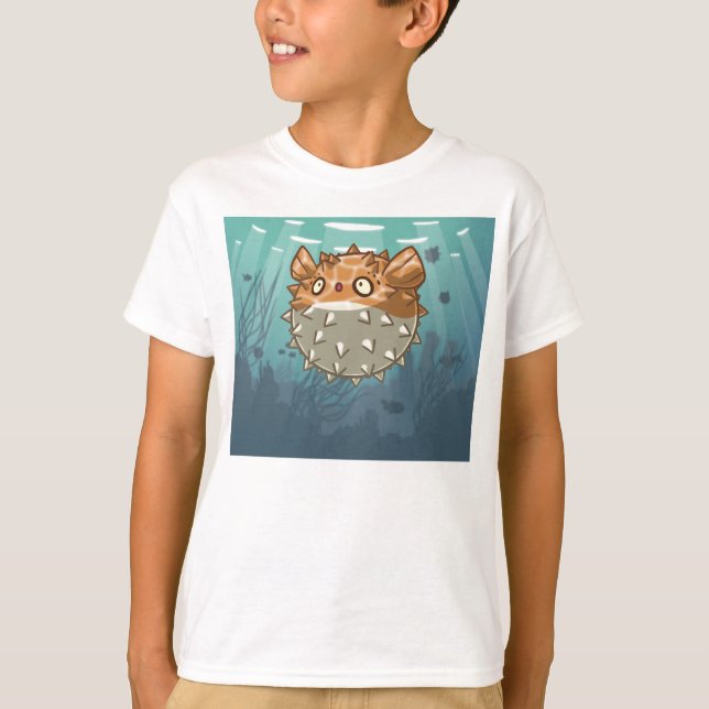 Puffer Fish Kids Shirt (Front)