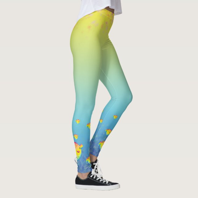 Puffer fish leggings
