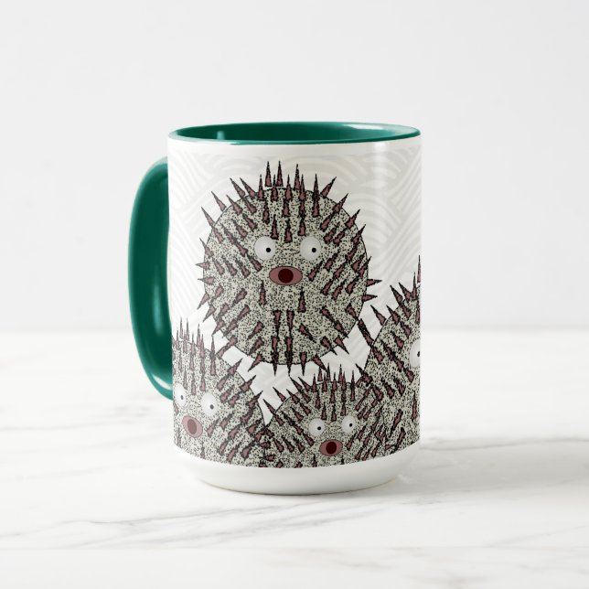 Puffer Fish Mug (Front Left)