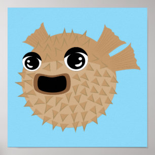 Puffer Fish Poster