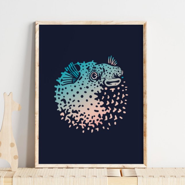 Puffer Fish Print | Tuna Wall Print (Creator Uploaded)