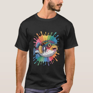 Pufferfish Motfi Blowfish Lover Sea Ocean Animal P T-Shirt