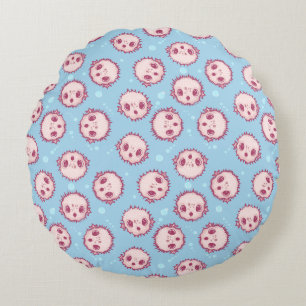 Pufferfish  round cushion