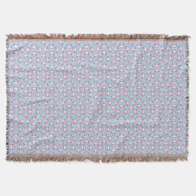 Pufferfish Throw Blanket (Front)