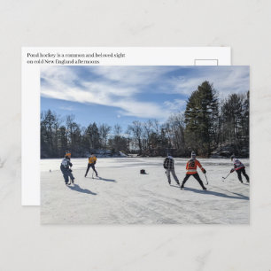 Puffers Pond Hockey Postcard