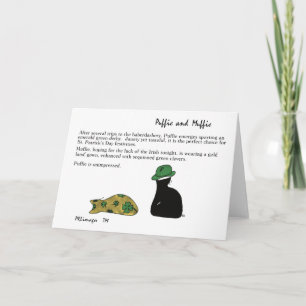 Puffie and Muffie St. Patrick's Day Card
