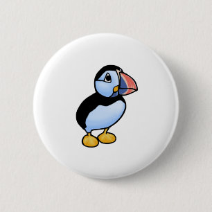 Puffin 6 Cm Round Badge