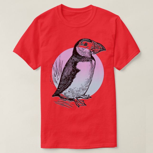 Puffin bird1 T-Shirt (Design Front)