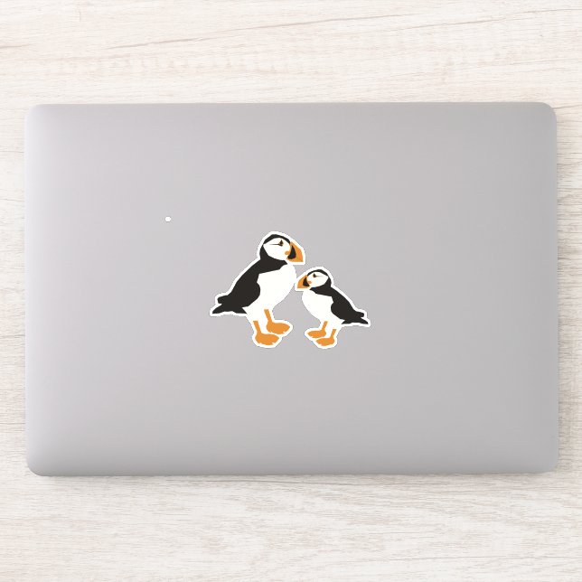 Puffin Bird Cute Art Sticker Puffins Make Muffins (Computer)