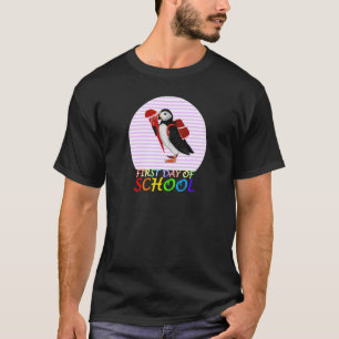 Puffin Bird First Day of School First Grade Animal T-Shirt