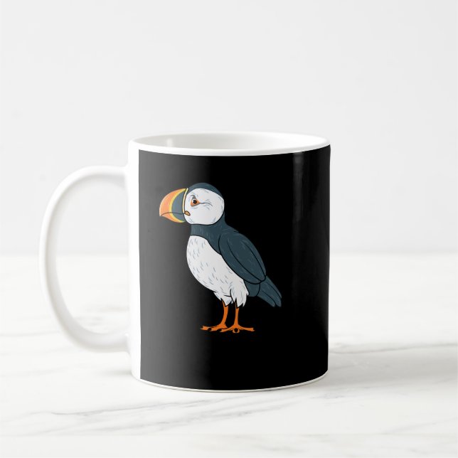 Puffin Bird Funny Iceland SeaBird Lover Gift Men W Coffee Mug (Left)