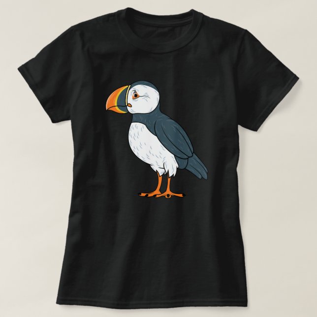 Puffin Bird Funny Iceland SeaBird Lover Gift Men W T-Shirt (Design Front)
