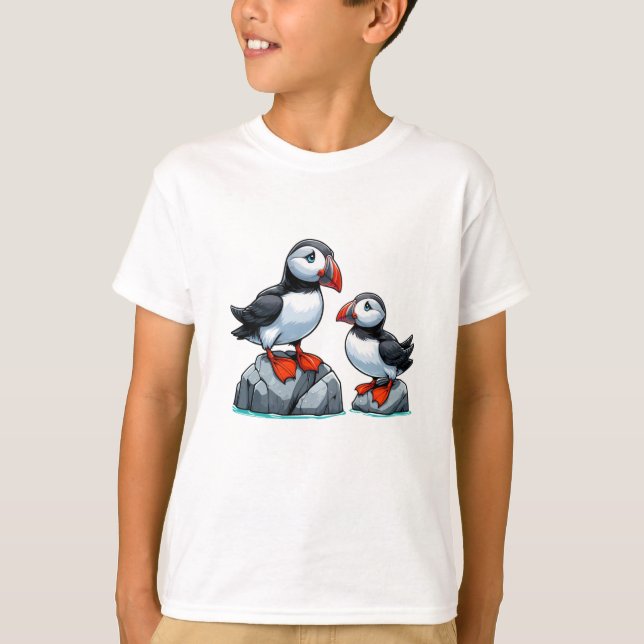 Puffin bird Kids Basic T-Shirt (Front)