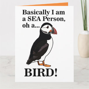 Puffin Bird Seabird Funny Birthday Card