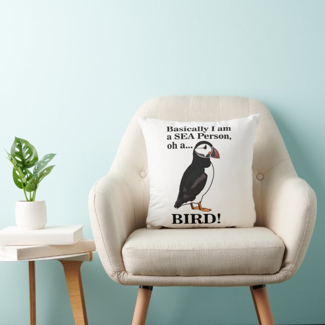 Puffin Bird Seabird Funny  Cushion (Chair)