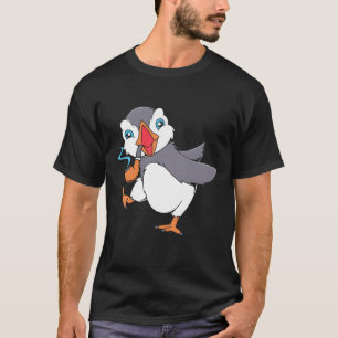 Puffin Bird Smoking Funny Iceland Puffin boy T-Shirt