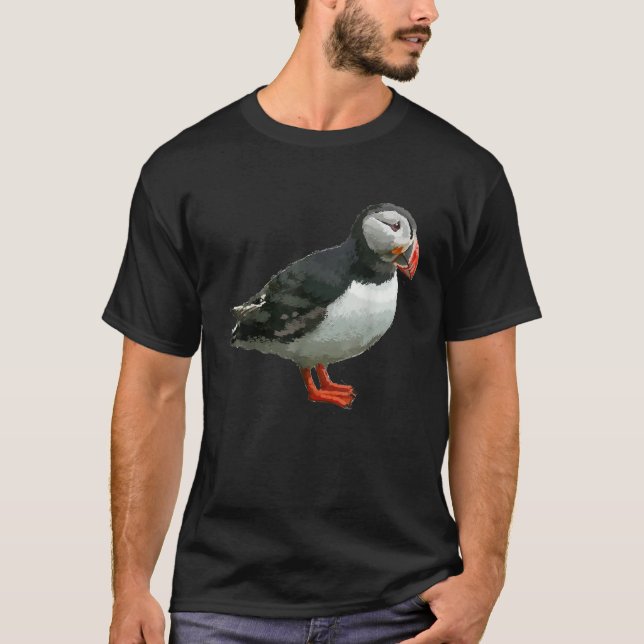 Puffin Bird T Shirt Tshirt tee (Front)