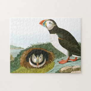 Puffin by John James Audubon Jigsaw Puzzle