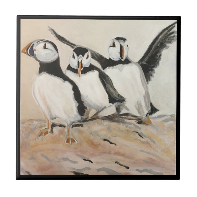 Puffin Ceramic Tile (Front)
