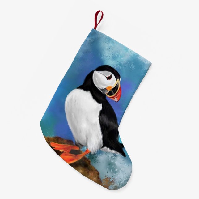 Puffin Christmas Stockings (Front (Hanging))
