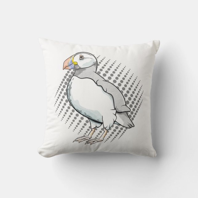 Puffin Cushion (Front)