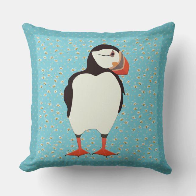 Puffin Cushion (Front)