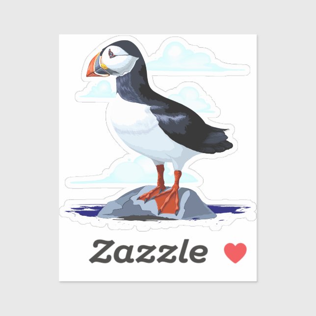 Puffin Cute Atlantic Seabird (Sheet)