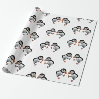 Puffin Dance Wrapping Paper