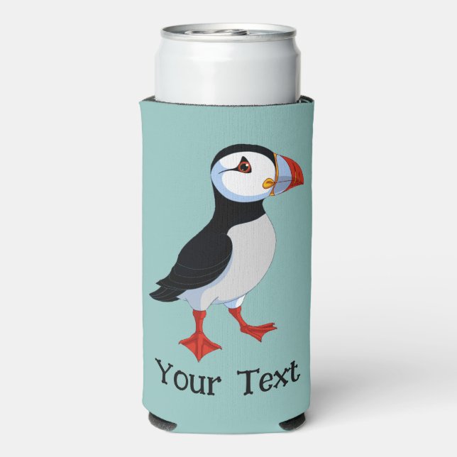 Puffin Design Seltzer Can Cooler (Seltzer Back)