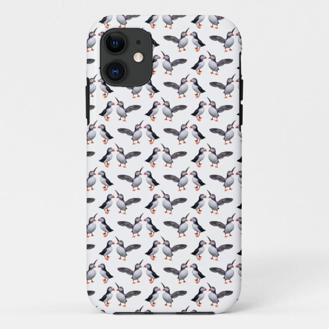 Puffin Frenzy iPhone 5 Case (Choose Colour) (Back)