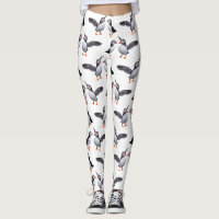 Puffin Frenzy Leggings (choose colour)