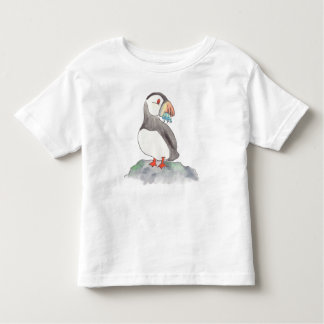 Puffin Gone Fishing Toddler T-Shirt