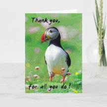 Puffin greeting card