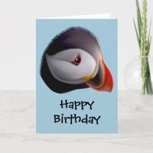 Puffin Happy Birthday Card