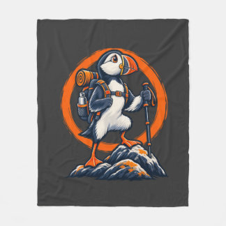 Puffin Hiker – Wild Trails Fleece Blanket