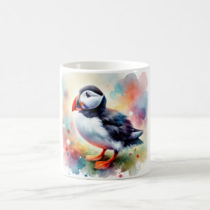 Puffin in harmony with nature 220924AREF141 - Wate Coffee Mug
