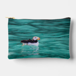 Puffin In Resurrection Bay, Alaska Accessory Pouch
