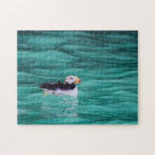 Puffin In Resurrection Bay, Alaska Jigsaw Puzzle