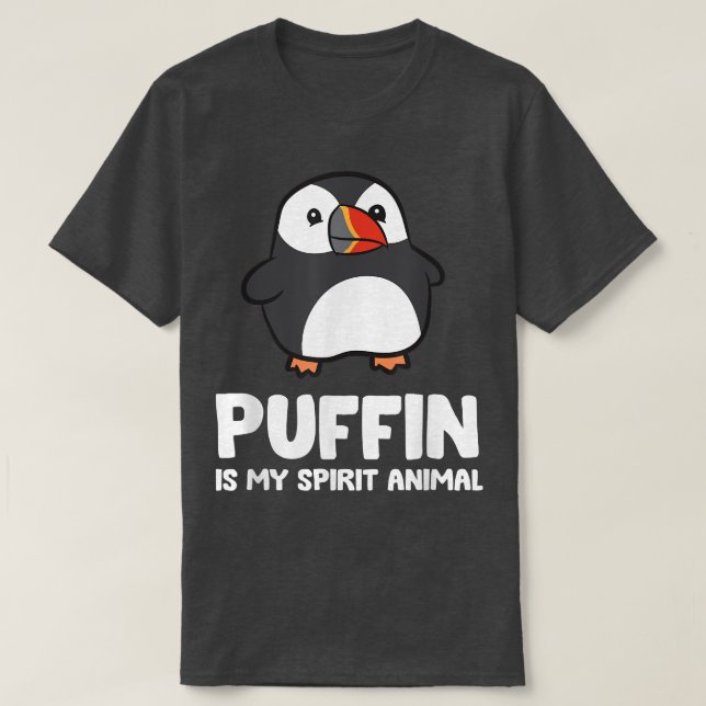 Puffin Is My Spirit Animal Sea Bird Puffins  T-Shirt (Design Front)