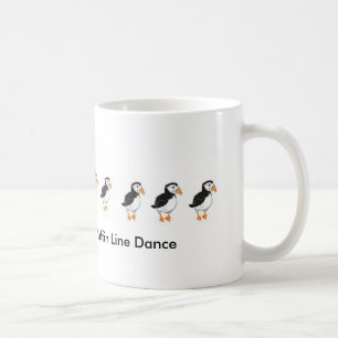 Puffin Line Dance Coffee Mug