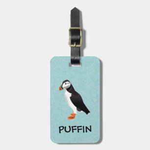 puffin luggage tag