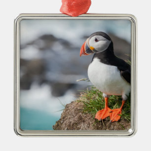 Puffin Metal Tree Decoration