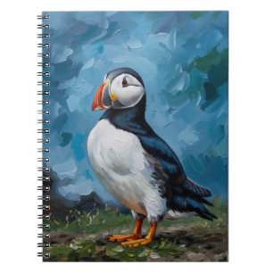 Puffin Notebook   Atlantic Puffin Bird Art Journal