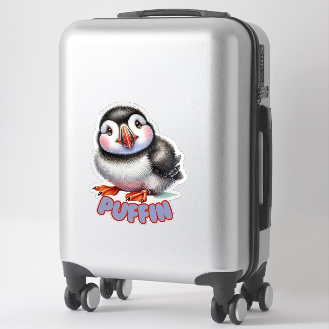 PUFFIN - NURSERY STICKER (Suitcase)