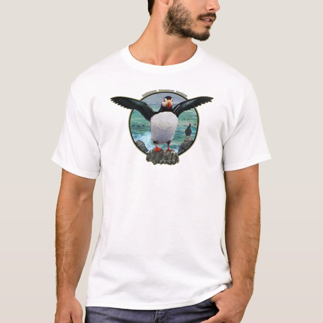 puffin on rock T-Shirt (Front)