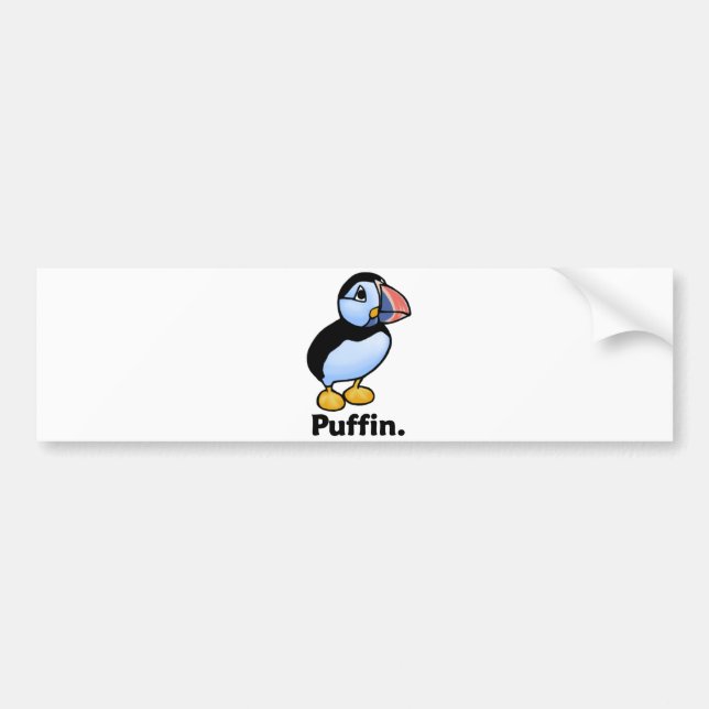 Puffin Puffin. Bumper Sticker (Front)