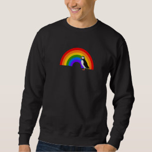 Puffin Rainbow Bird Bird Birdwatcher Animal Biolog Sweatshirt